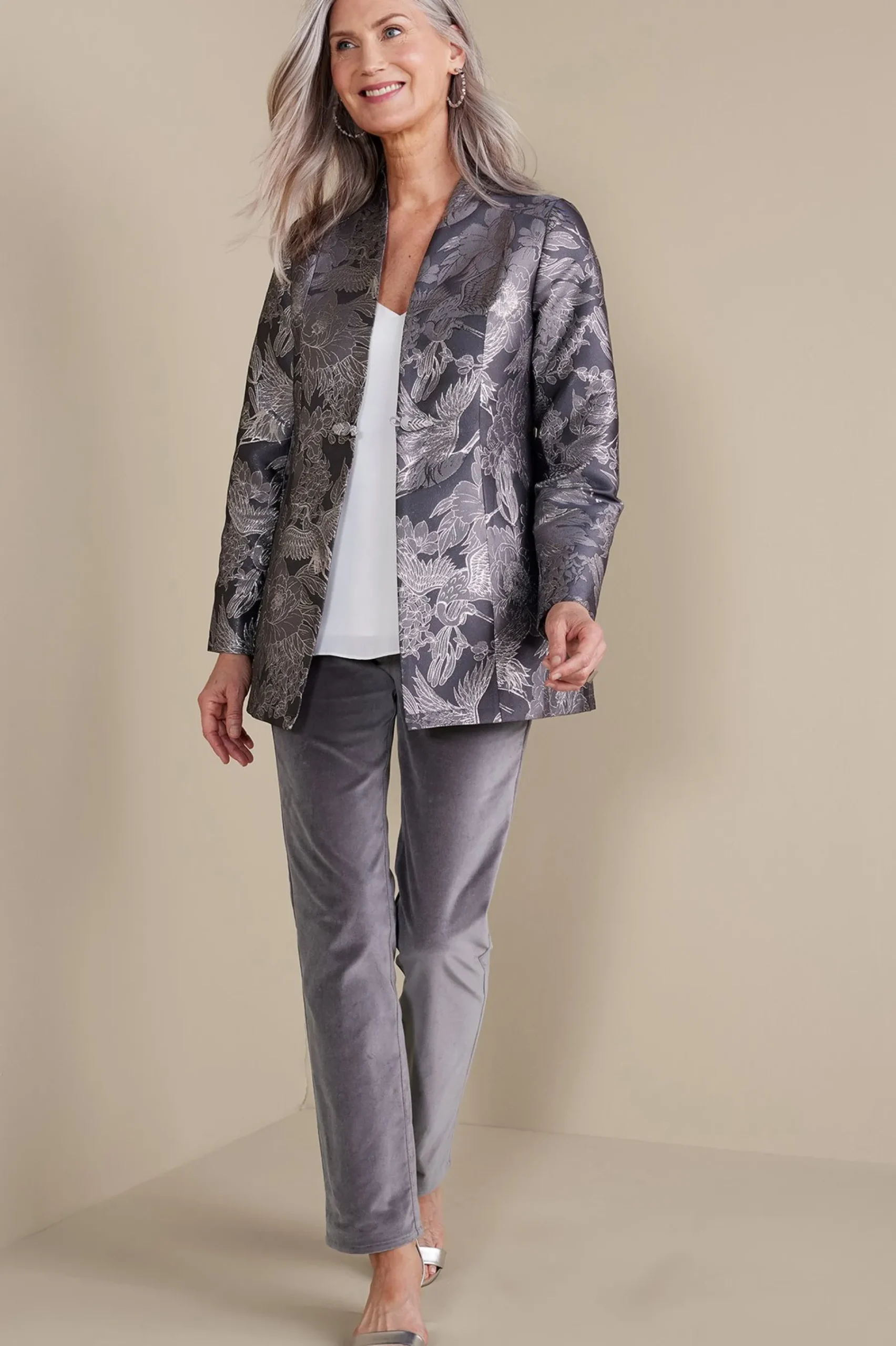 Soft Surroundings Lismore Jacquard Jacket> Global Artistry|Jackets & Coats