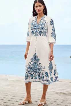 Soft Surroundings Louise Midi Dress><noscript><img width=