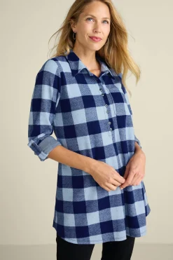 Soft Surroundings Mad About Plaid Tunic I> Everyday Styles|long sleeve