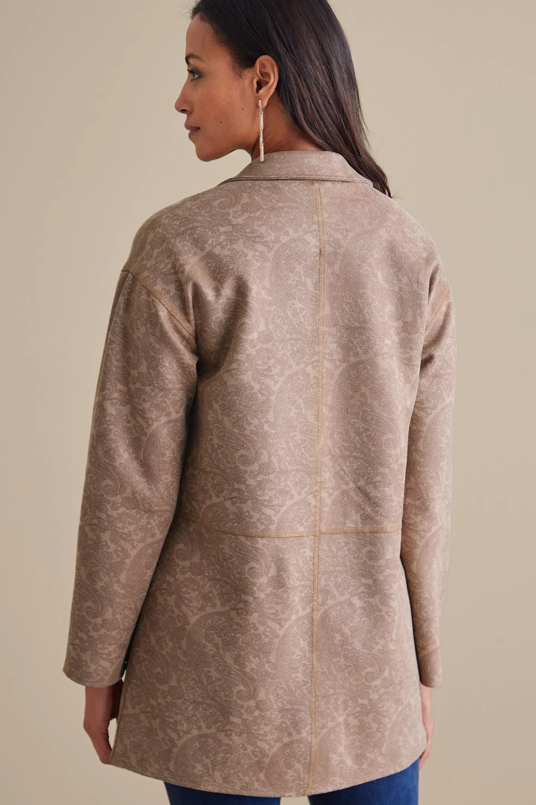 Soft Surroundings Malika Faux Suede Jacket> Jackets & Coats