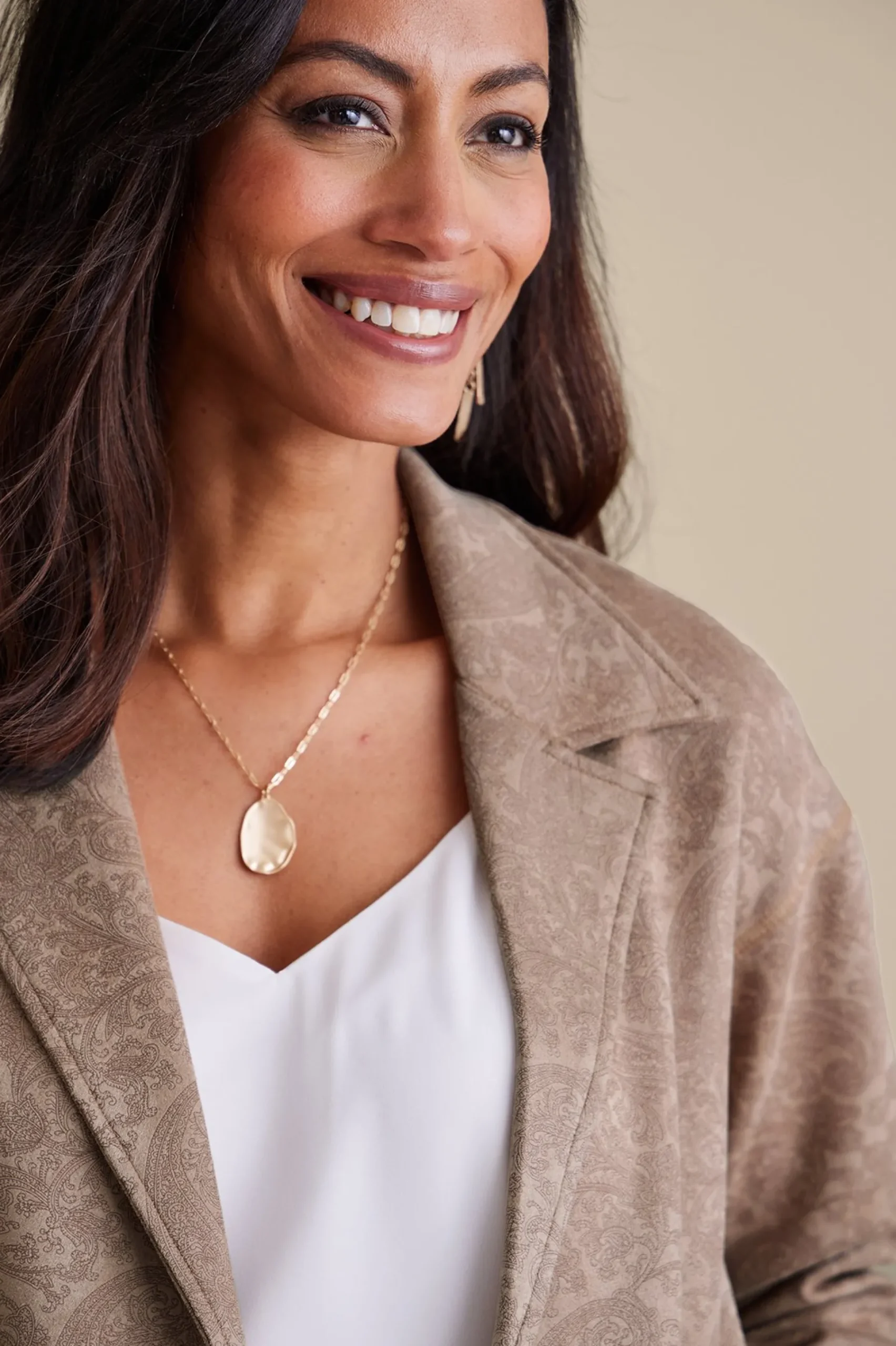 Soft Surroundings Malika Faux Suede Jacket> Jackets & Coats