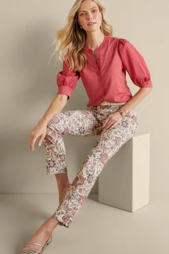Soft Surroundings Manisha Straight Leg Jeans> Feminine Flourish|Vacation Shop