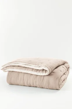 Soft Surroundings Marcella Linen Reversible Quilt> quilts, coverlets & duvet covers