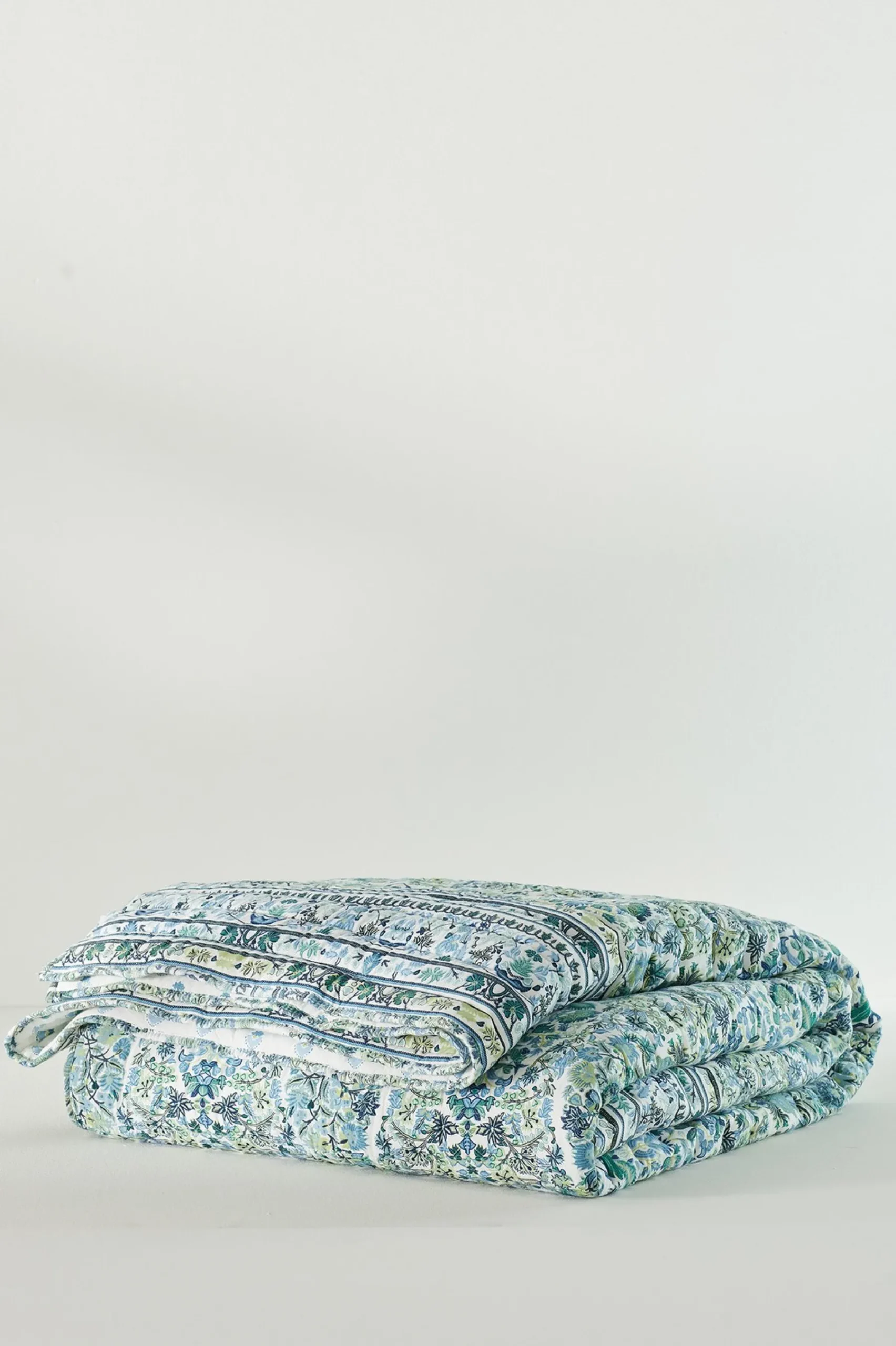 Soft Surroundings Margo Iris Reversible Printed Quilt> quilts, coverlets & duvet covers