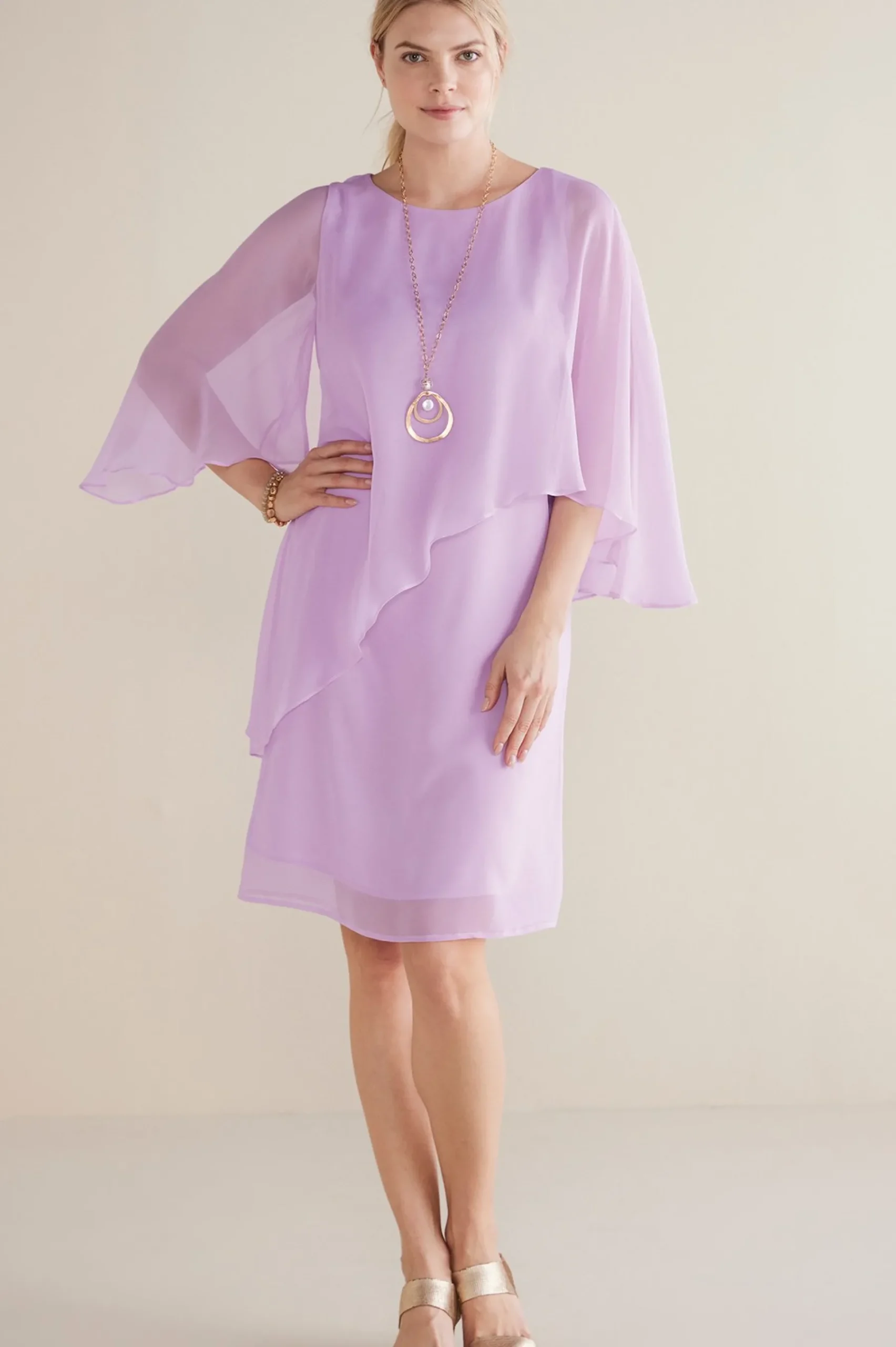 Soft Surroundings Mariah Silk Dress> solids|short