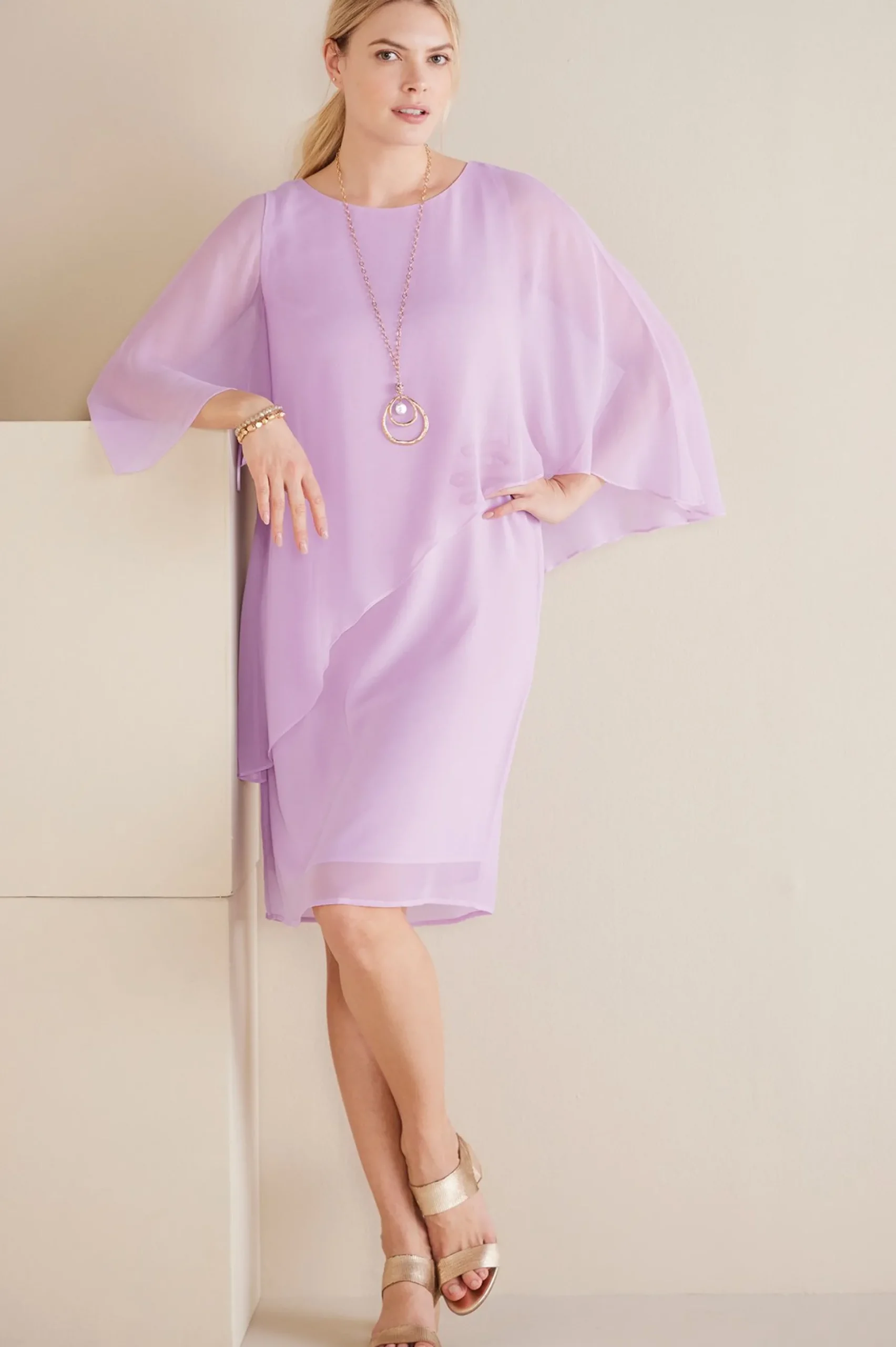 Soft Surroundings Mariah Silk Dress> solids|short