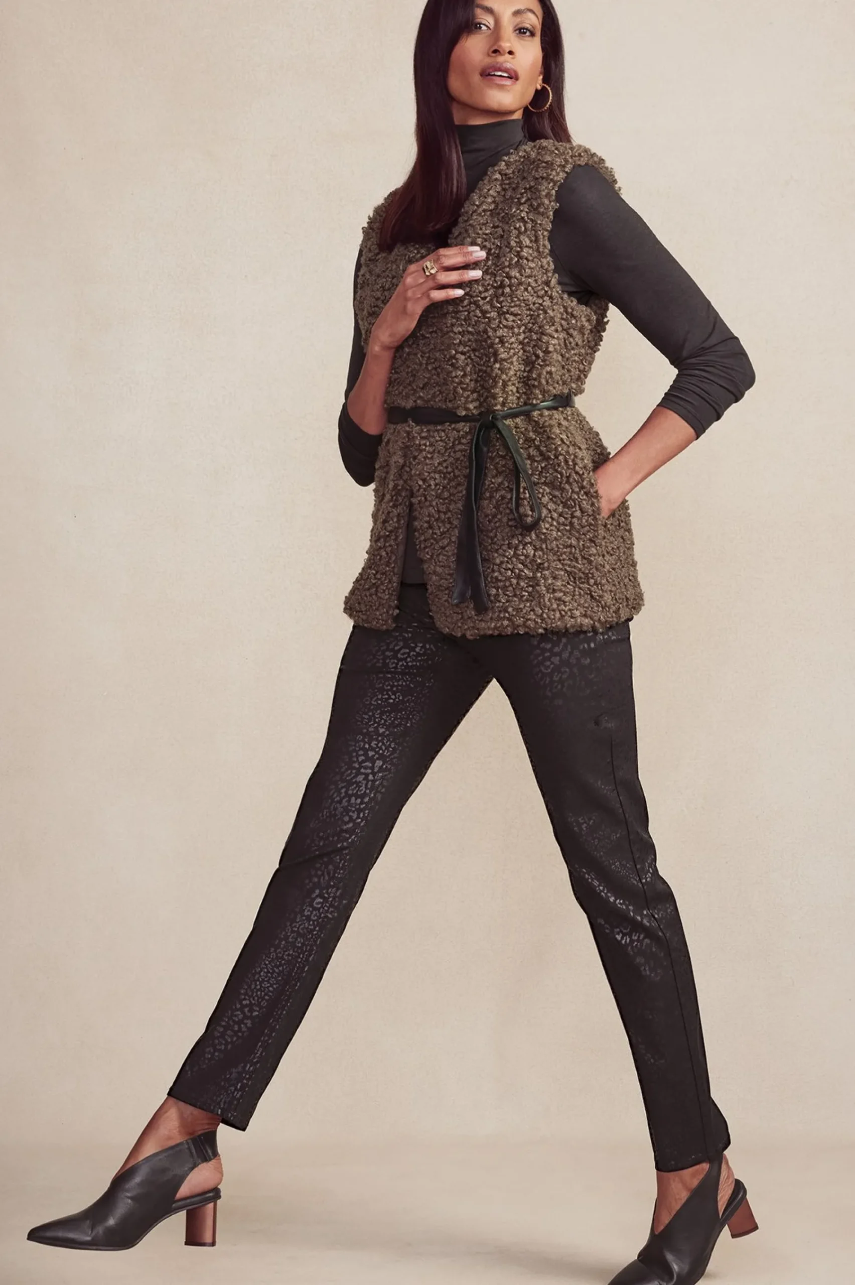 Soft Surroundings Maribo Shearling Vest> Jackets & Coats|vest