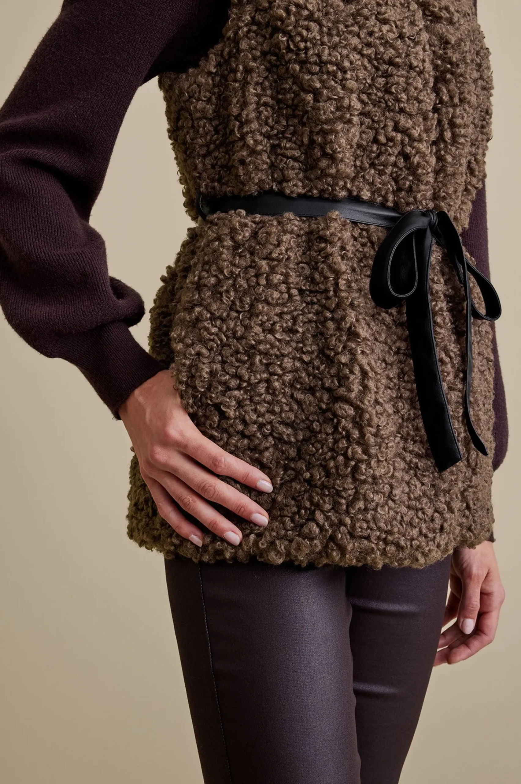 Soft Surroundings Maribo Shearling Vest> Jackets & Coats|vest