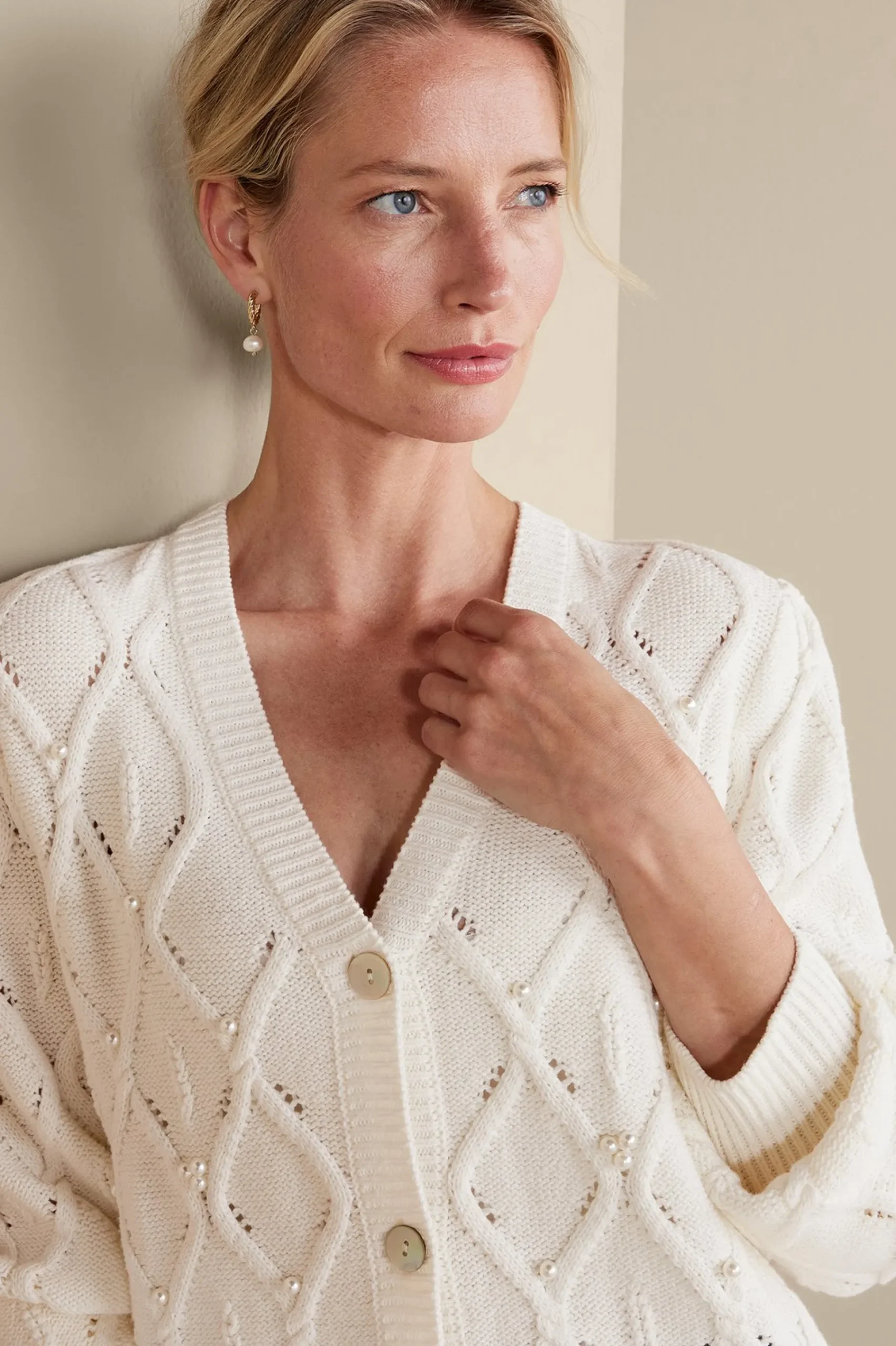 Soft Surroundings Meryl Cable Cardigan> Everyday Styles|Sweaters & Cardigans
