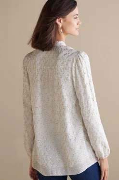 Soft Surroundings Mila Metallic Blouse><noscript><img width=