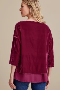 Soft Surroundings Millie Velvet Tunic><noscript><img width=