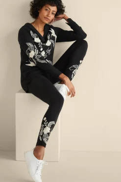 Soft Surroundings Miraflores Embroidered Legging> Wear Now Styles|full length