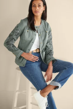 Soft Surroundings Monterey Utility Jacket><noscript><img width=