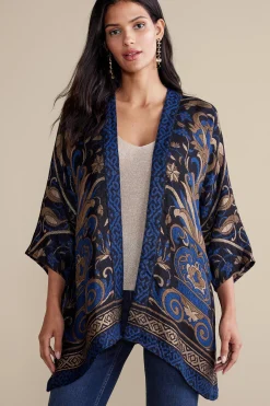 Soft Surroundings Night Garden Topper> Into The Blues|Everyday Styles