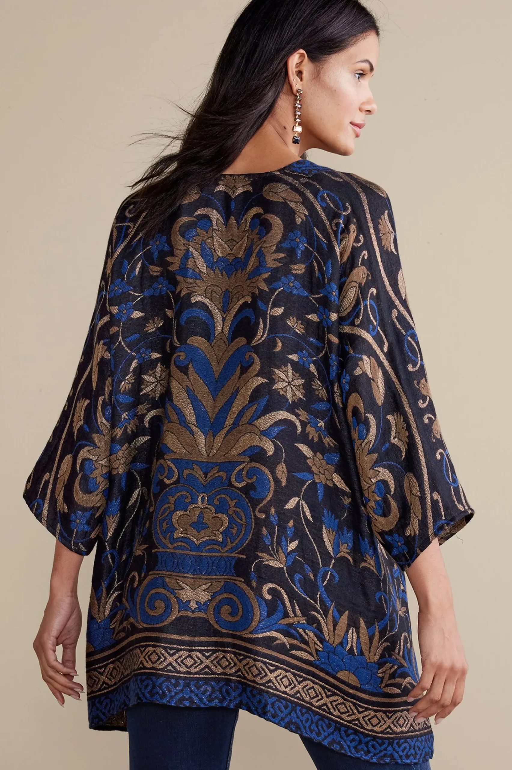 Soft Surroundings Night Garden Topper> Into The Blues|Everyday Styles