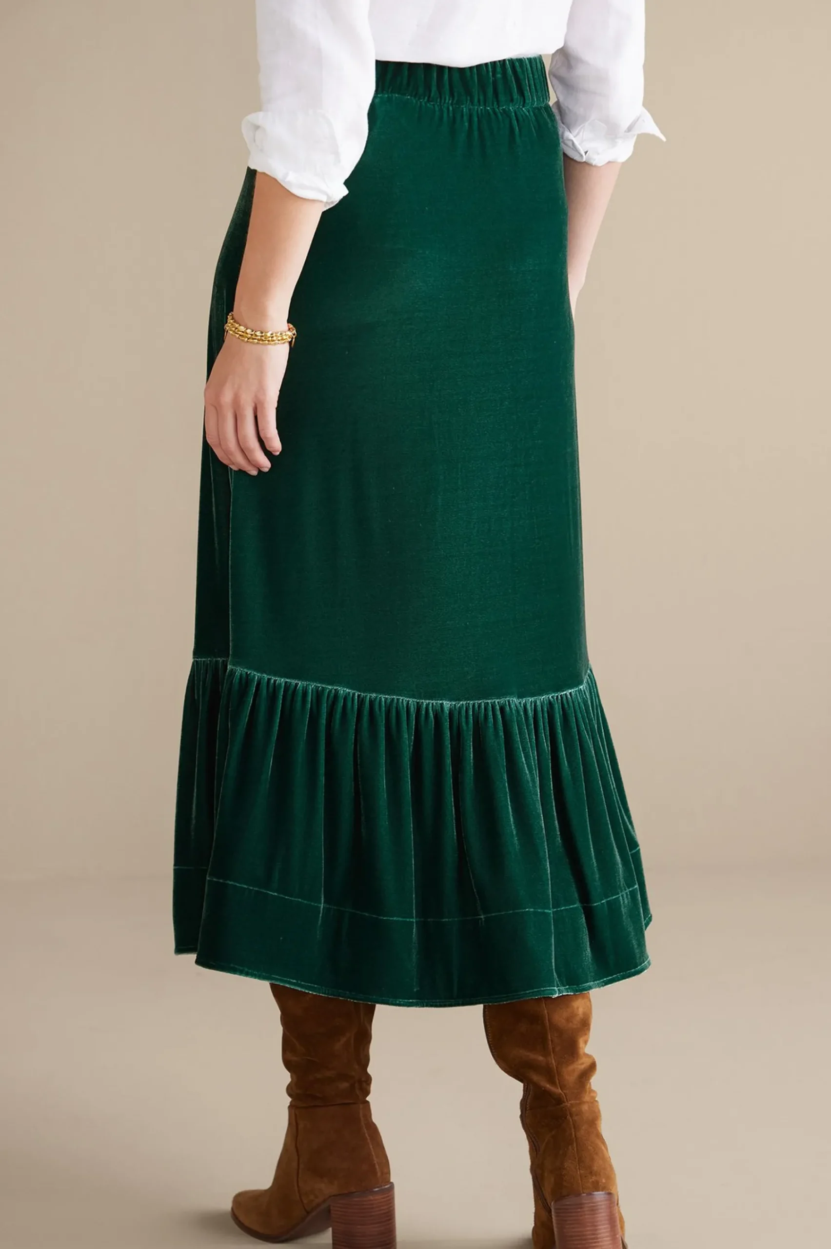 Soft Surroundings Noelle Velvet Skirt> EVelvet Styles|Skirts