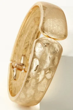Soft Surroundings Nora Hinged Hammered Cuff> Bracelets|bracelets