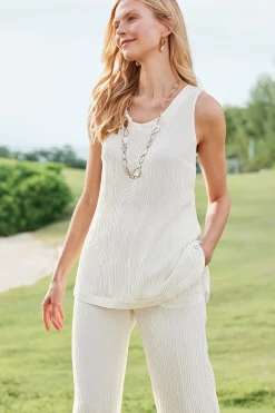 Soft Surroundings Oceo Gauze Tank><noscript><img width=