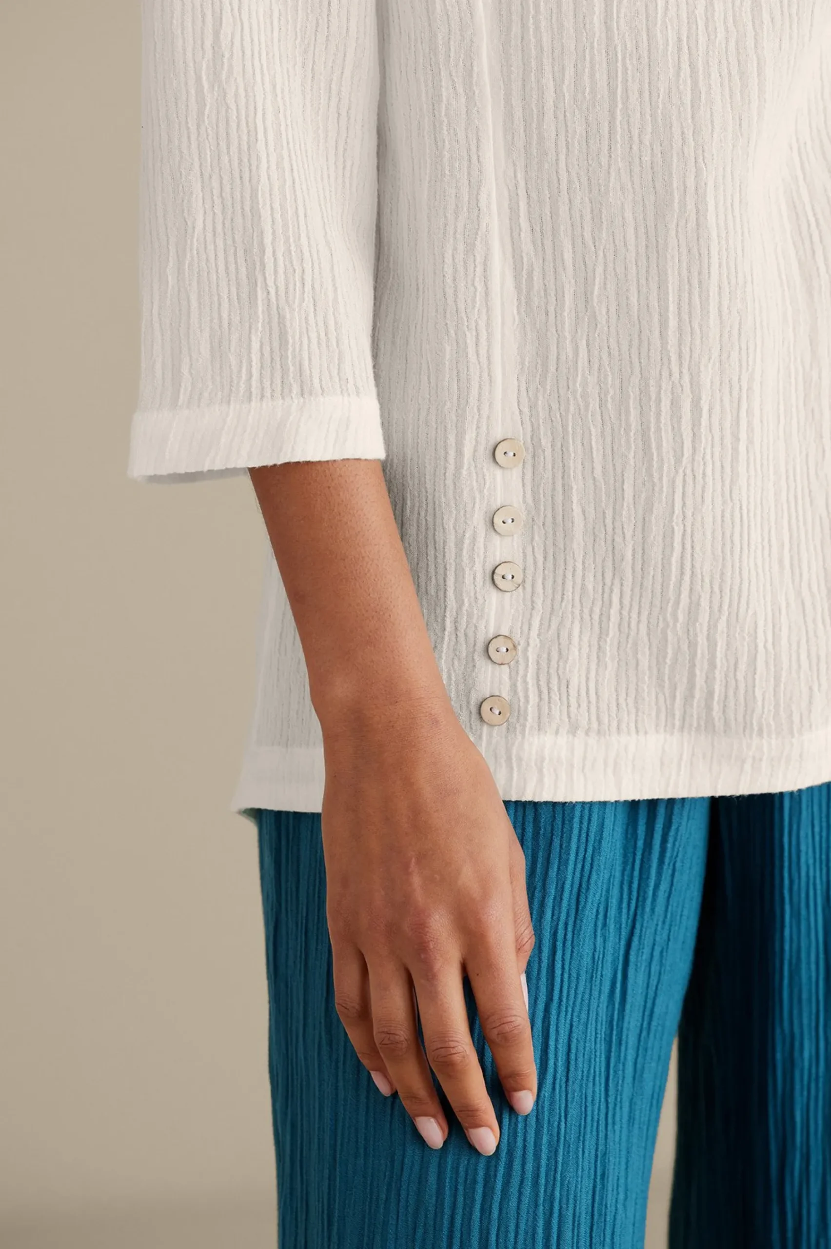 Soft Surroundings Oceo Gauze Tunic> Feminine Flourish|Into The Blues