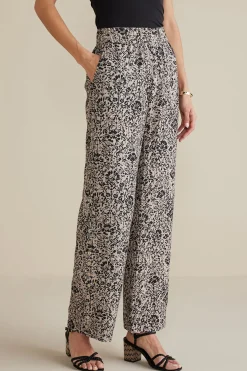 Soft Surroundings Oceo Gauze Wide-Leg Pants> Feminine Flourish|Into The Blues