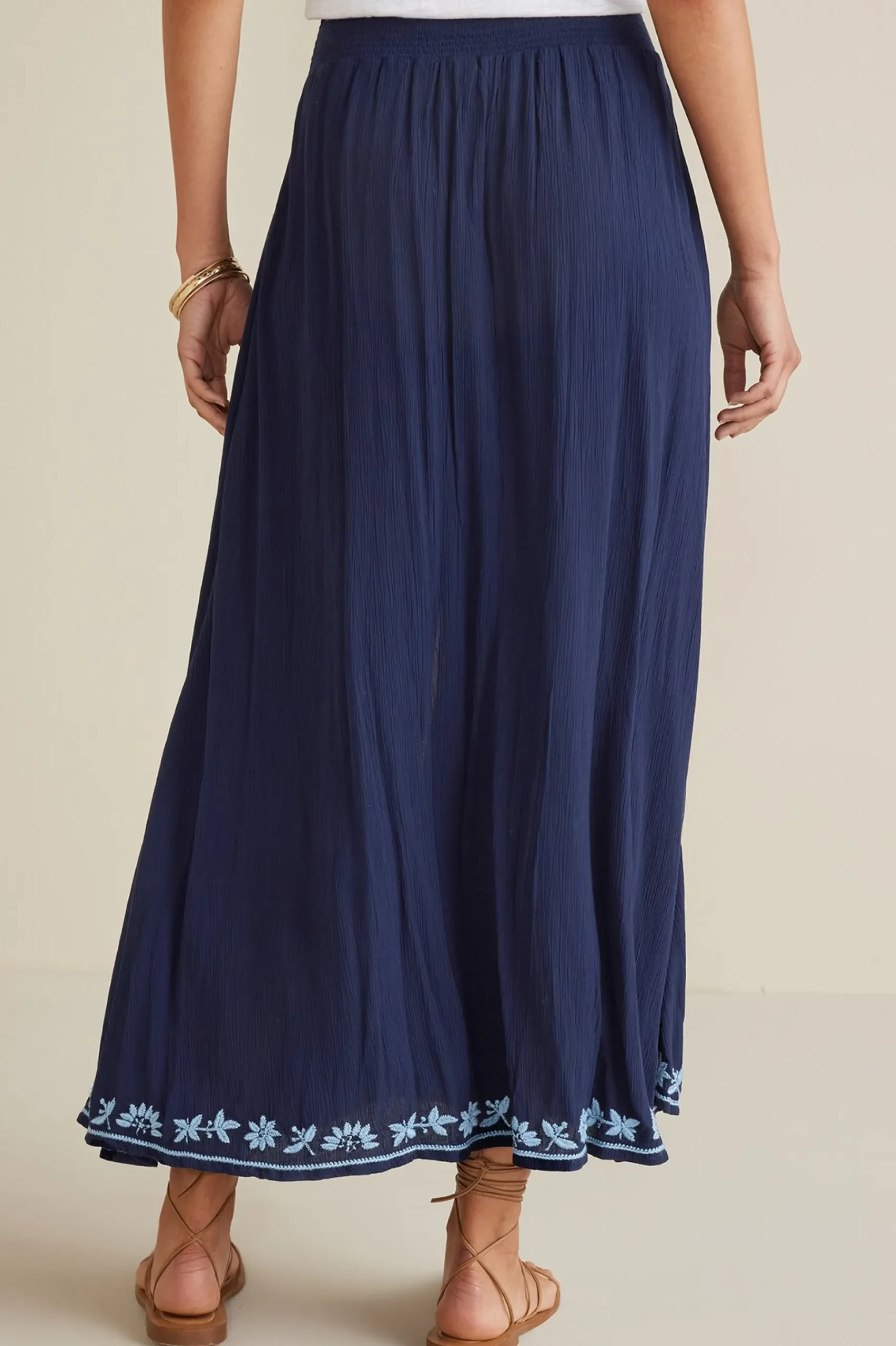 Soft Surroundings Petites Adele Gauze Maxi Skirt> Into The Blues|Gauze Shop