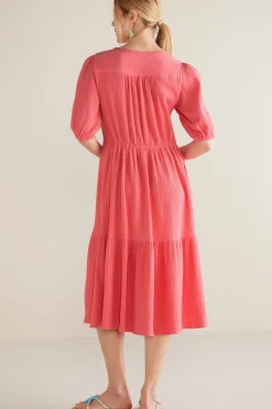 Soft Surroundings Petites Arielle Gauze Midi Dress><noscript><img width=