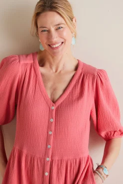 Soft Surroundings Petites Arielle Gauze Midi Dress><noscript><img width=