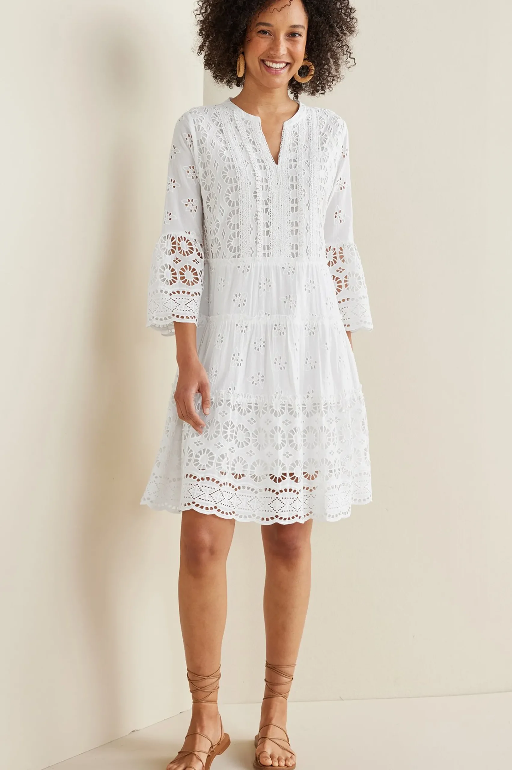 Soft Surroundings Petites Cordelia Short Dress> Feminine Flourish|Into The Blues