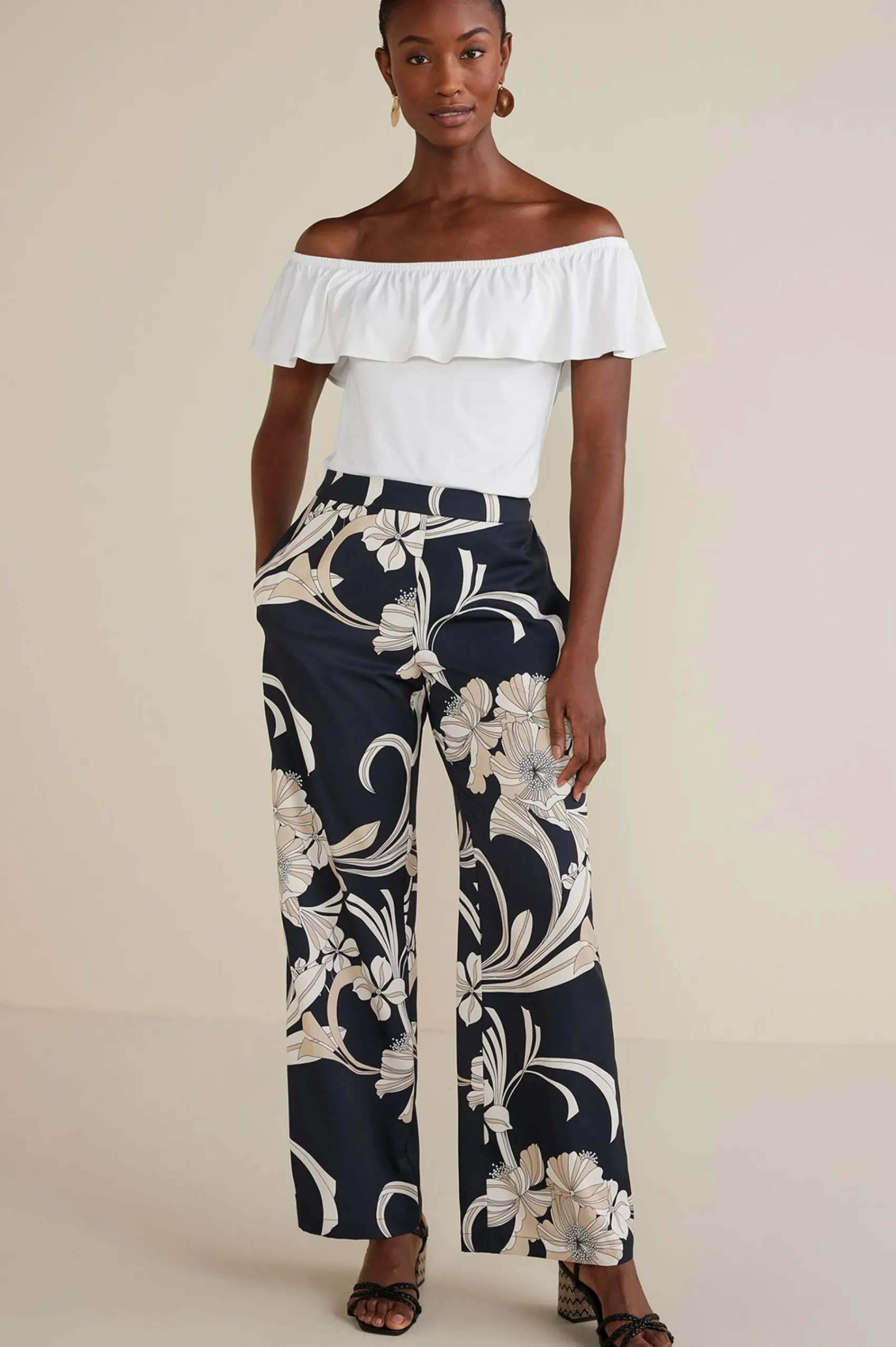 Soft Surroundings Petites Essie Top> Feminine Flourish