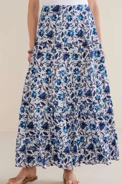 Soft Surroundings Petites Ginnie Maxi Skirt> Into The Blues|The Floral Shop