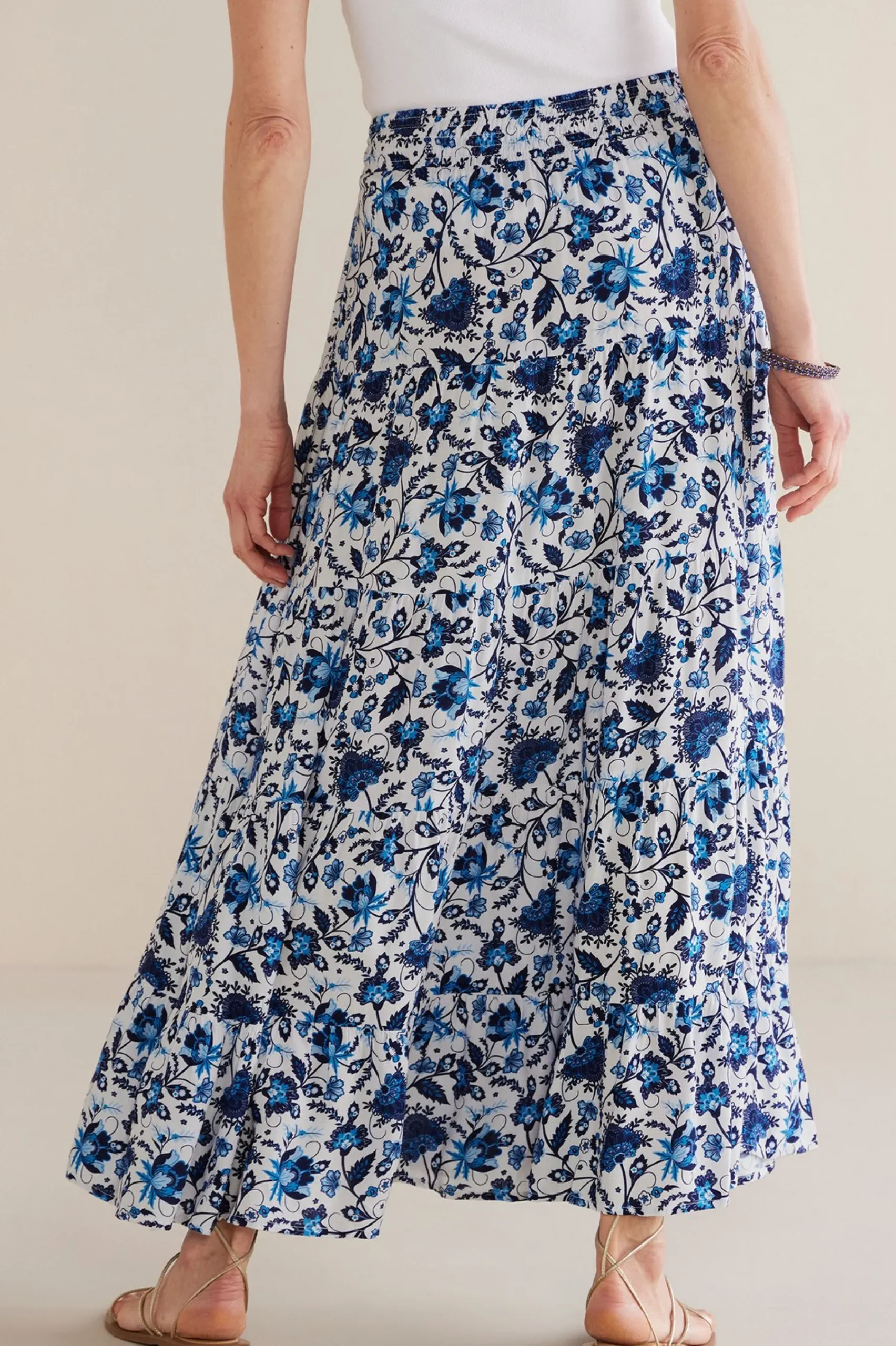Soft Surroundings Petites Ginnie Maxi Skirt> Into The Blues|The Floral Shop