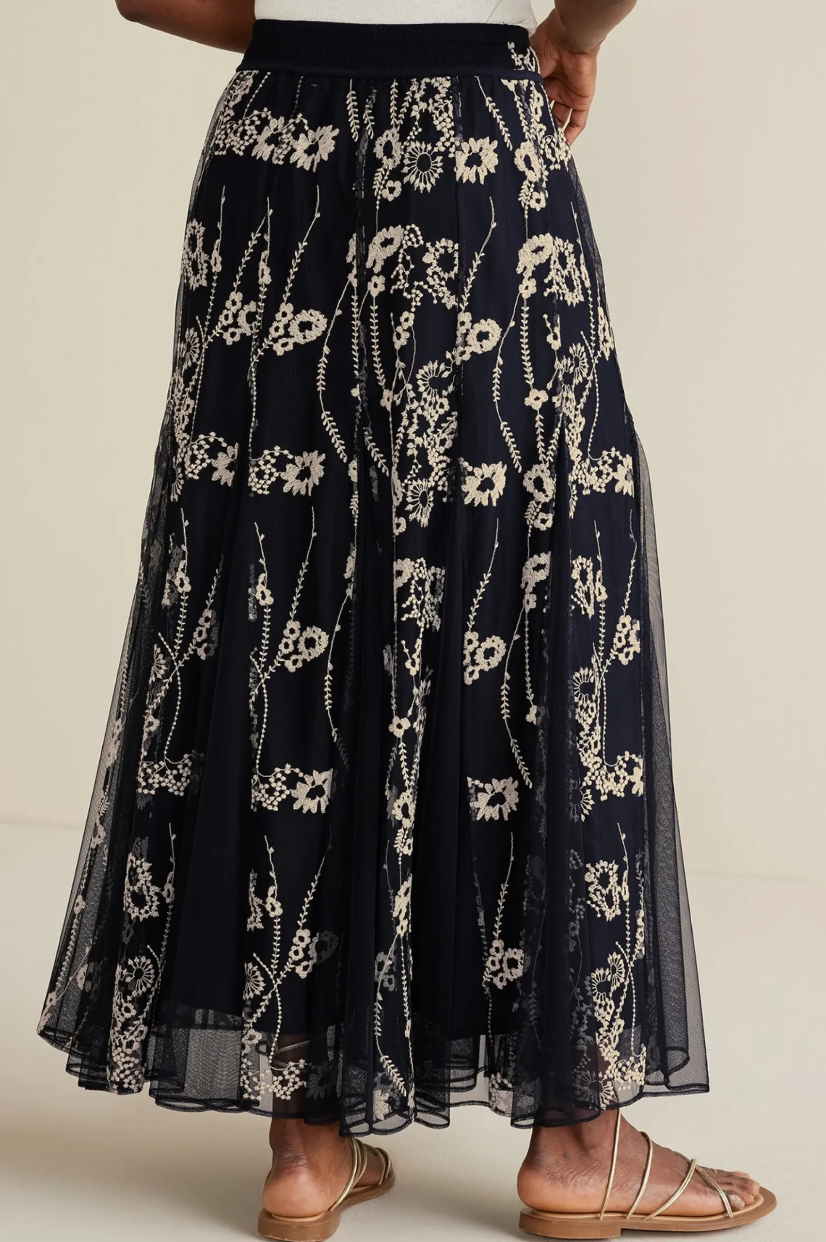 Soft Surroundings Petites Leatrice Embroidered Maxi Skirt> Global Artistry|Skirts