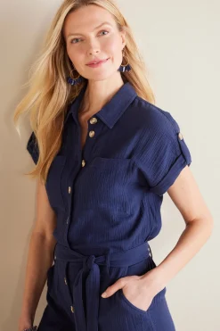 Soft Surroundings Petites Natasha Gauze Jumpsuit><noscript><img width=