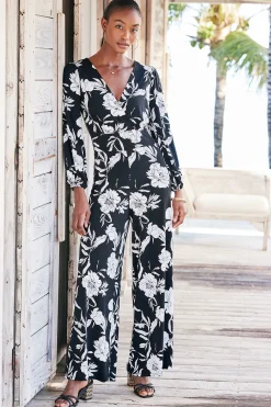 Soft Surroundings Petites Penelope Long Sleeve Jumpsuit><noscript><img width=