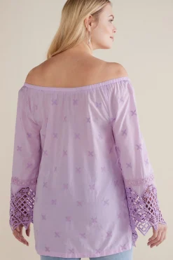 Soft Surroundings Petites Pilar Off the Shoulder Top><noscript><img width=