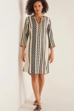 Soft Surroundings Petites Rhea Dress> patterned|short