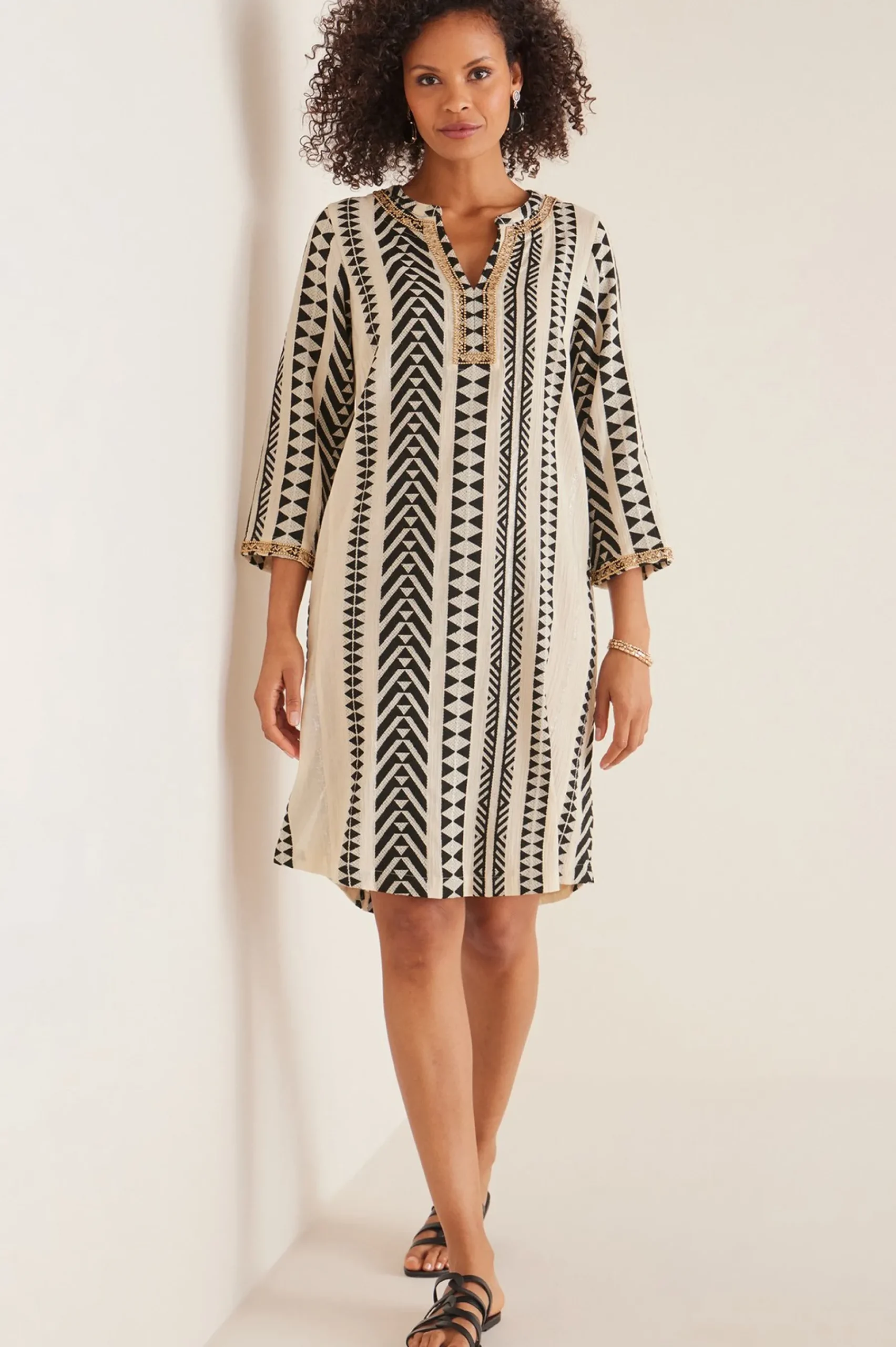 Soft Surroundings Petites Rhea Dress> patterned|short