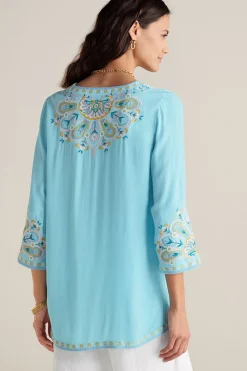 Soft Surroundings Petites River Island Tunic><noscript><img width=