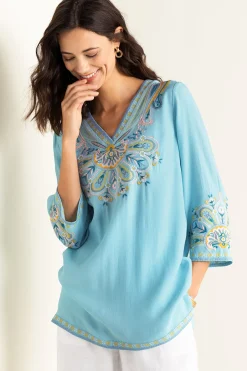 Soft Surroundings Petites River Island Tunic><noscript><img width=