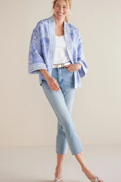 Soft Surroundings Petites Ultimate Denim Slim Leg Crop Jeans> Jeans