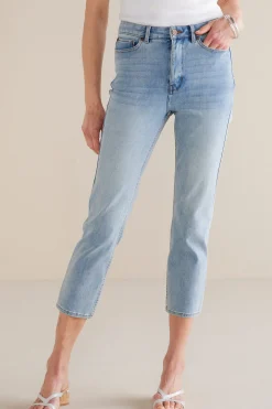 Soft Surroundings Petites Ultimate Denim Slim Leg Crop Jeans> Jeans
