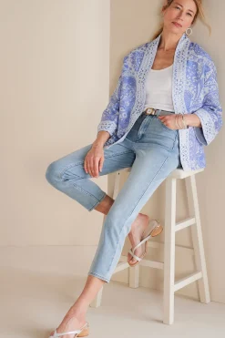 Soft Surroundings Petites Ultimate Denim Slim Leg Crop Jeans><noscript><img width=