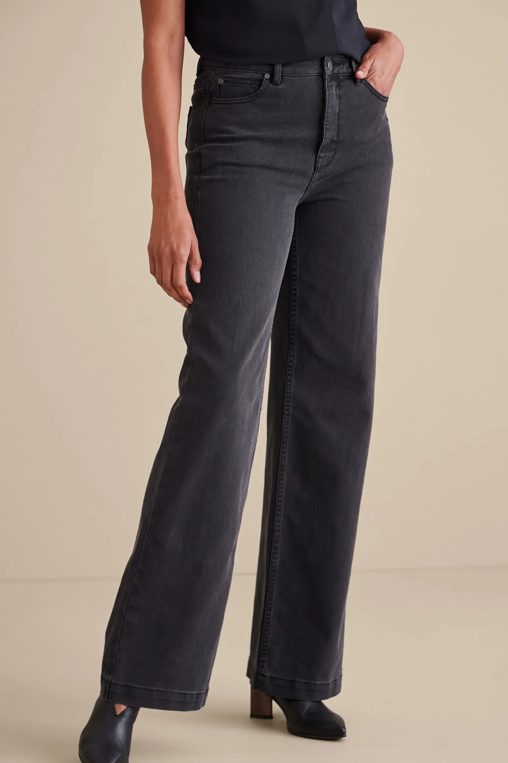 Soft Surroundings Petites Ultimate Denim Wide Leg Jeans> Everyday Styles|Wear Now Styles