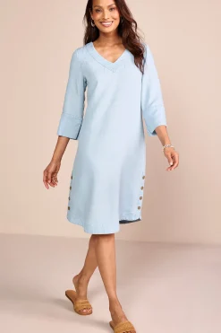 Soft Surroundings Positano Getaway Dress> Into The Blues|Vacation Shop