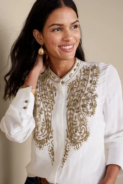 Soft Surroundings Remi Top  Cami> Global Artistry|long sleeve