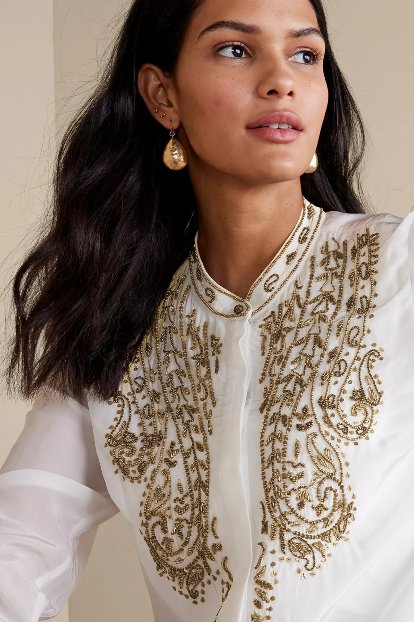 Soft Surroundings Remi Top Cami> Global Artistry|long sleeve