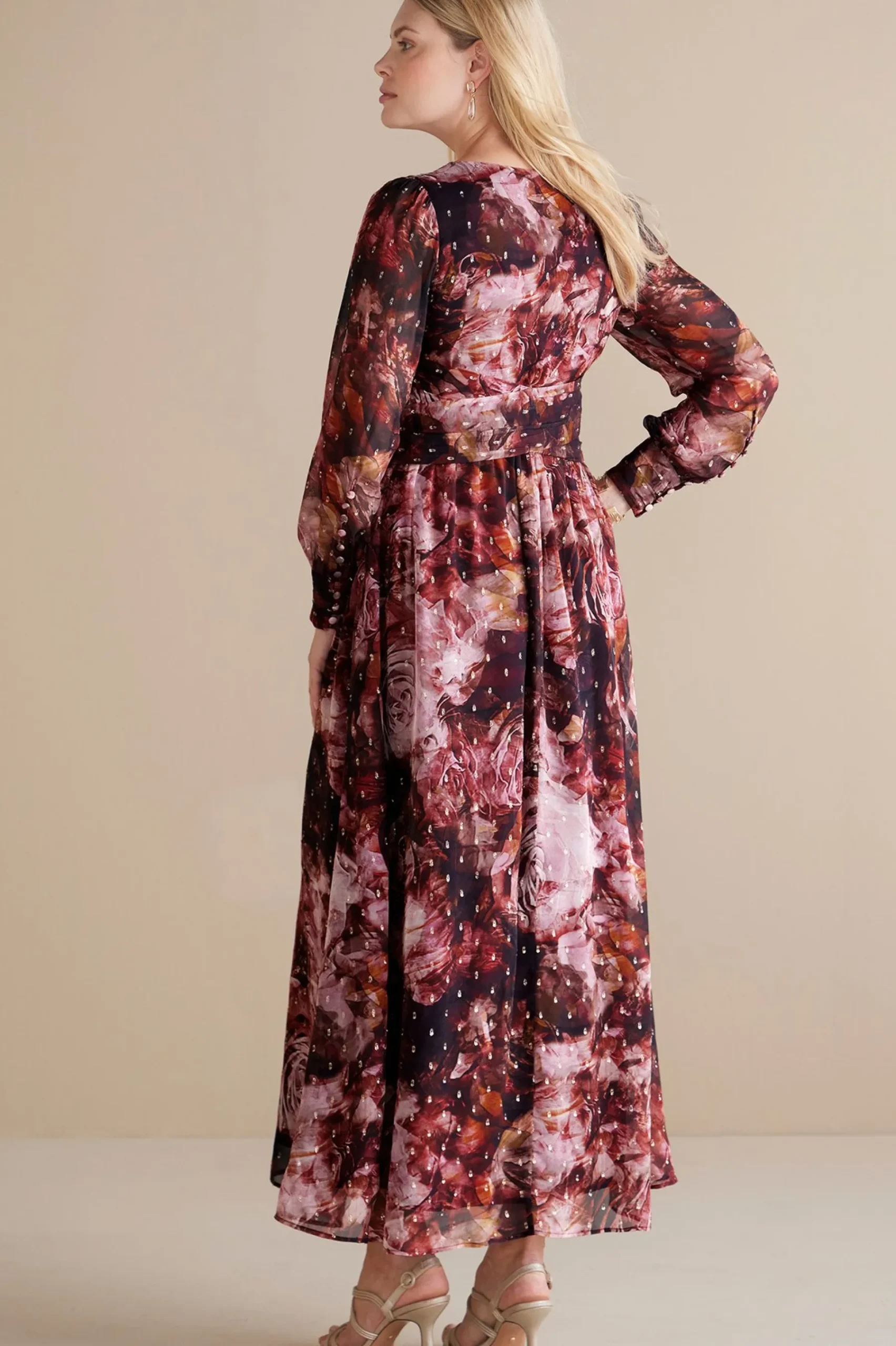Soft Surroundings Rina Silk Dress> Feminine Flourish|occasion dresses