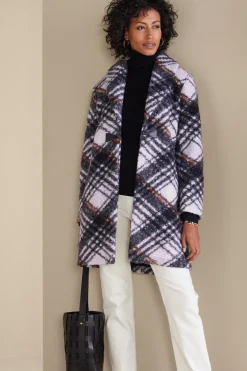 Soft Surroundings Rita Plaid Jacket><noscript><img width=
