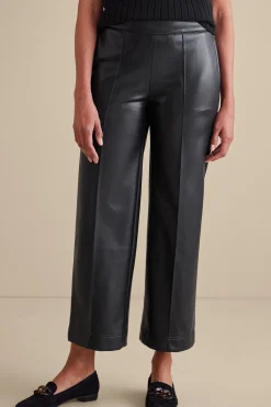 Soft Surroundings Rivka Faux Leather Pants> cropped|ankle