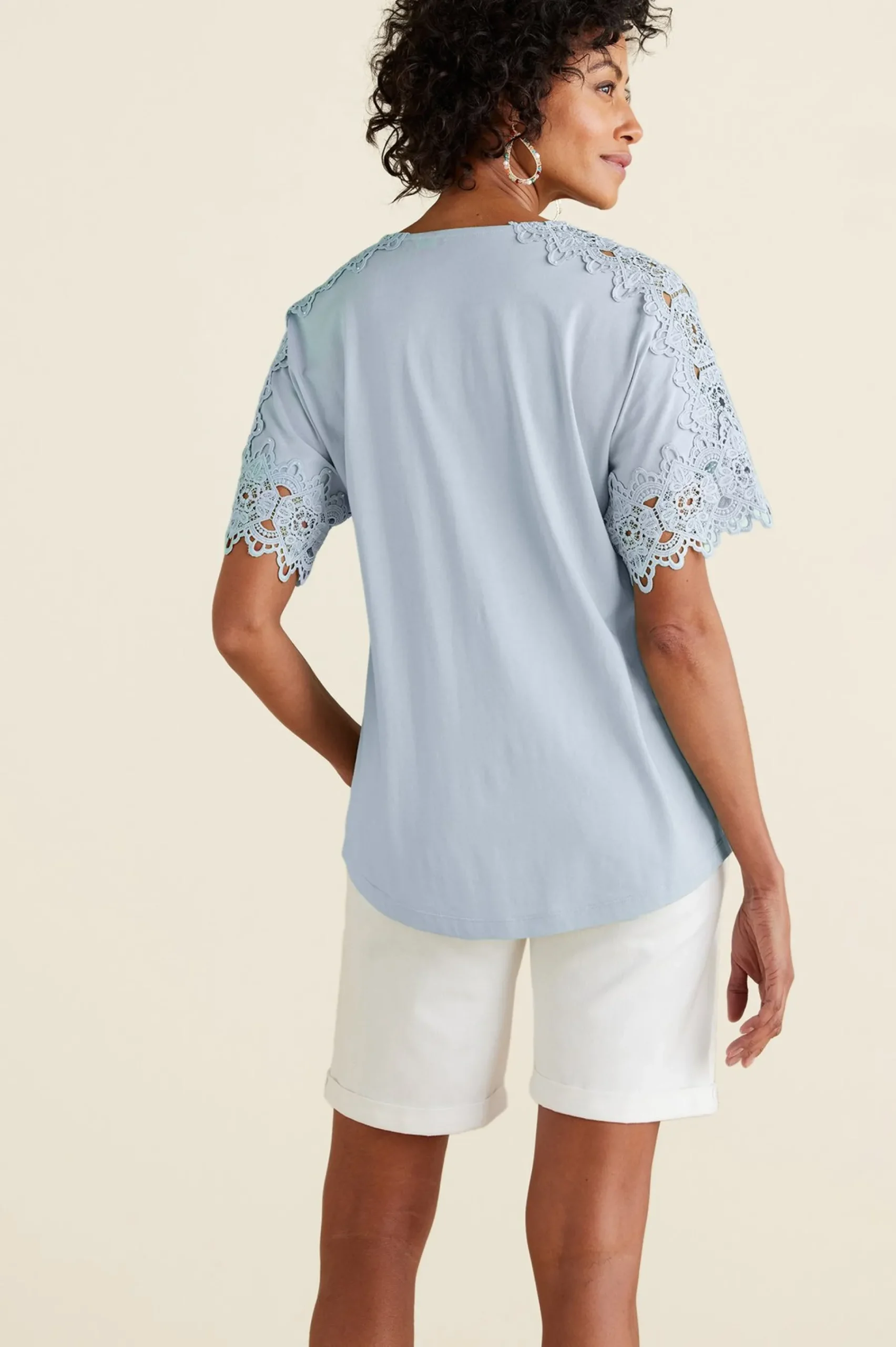 Soft Surroundings Sabrina Top> Feminine Flourish|Into The Blues